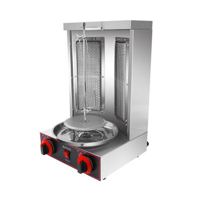 China Meat Processing 2 Burner Shawarma Machine Gas Doner Kebab Use In Home / Away / Garden for sale