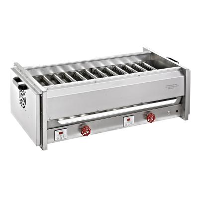 China Easily Cleaned High Temperature 800 Degree Stainless Steel Gas BBQ Grill Commercial for sale