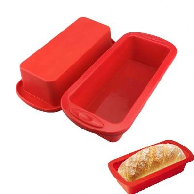 China Pan Bakeware Molds Bread Toast Silicone Cake Mold Rectangle Silicone Bakeware Bakeware Dish Bakeware Baking Pans Baking Tools PansR1435 for sale