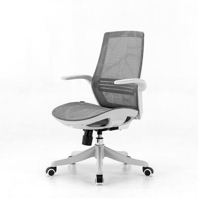 China Hot Selling Price Black Swivel Chair Mid-back Mesh Office Chair Computer Desk Spinning Chair for sale