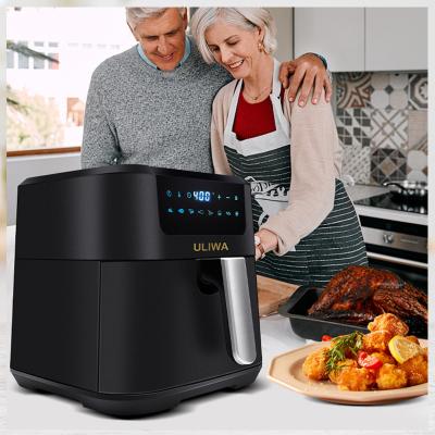 China Wholesale Hotel ULIWA Air Fryer 5L Air Fryer Electric Oil Free Low Fat Digital Air Fryer Factory Oven for sale