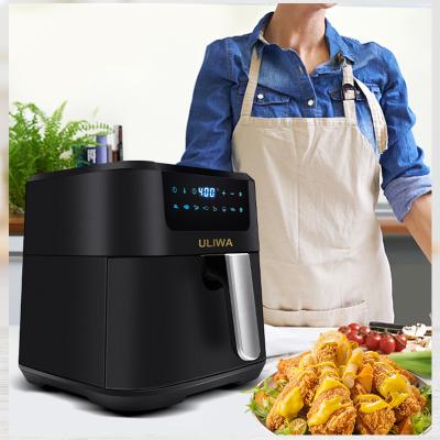 China Multi Function Hotel ULIWA Digital Air Fryer Oven Household Electric Oil Free Air Fryer Home Use Air Fryer for sale