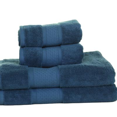 China Antimicrobial Bamboo Cotton Bath Towels Sets Natural Soft Absorbent Tumble Dryer and Machine Washable Towel Set Highly Durable for sale