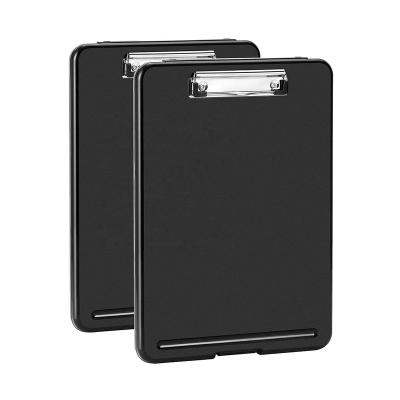 China Two A4 Rulers Strong Durable Different Size Clipboard With Foldable Plastic Storage Clipboard Care Clipboard With Low Profile Clip, 9.5 x 13.5 Inches for sale