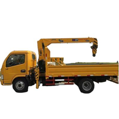 China Loading/unloading /transporting goods. 2021 Hot Selling 4x2 Truck Crane With 4 TON Telescopic Boom for sale