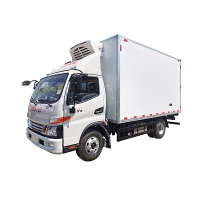 China Carbon steel JAC 4*2 refrigerator boxes van truck used freezer truck for sale for sale