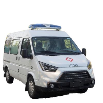 China Patient Transport JMC Long Wheelbase Gasoline 4*2 Ambulance Car For Sale for sale