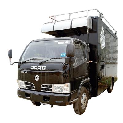 China Food cooking truck China supplier low price 4M 5M van box small stove for supplying truck refrigerator food van saling for sale