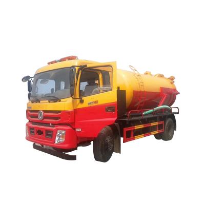 China Carbon Steel 10000-12000 Liters 4x2 Vacuum Sewage Suction Truck for sale