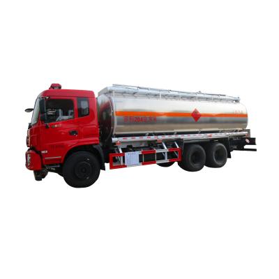 China dongfeng ALUMINUM/carbon alloy steel/6*4 270hp stainless steel 20000 liter fuel transport truck anti overflow sensor protection oil truck with fuel dispenser for sale