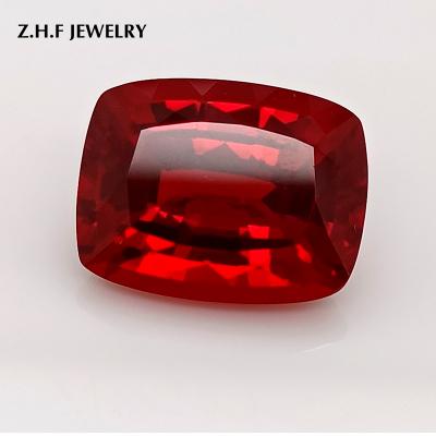 China RUBY Pulled Created Synthetic Ruby Loose Gemstones Set 14.6*11.29MM 10.92CT for sale