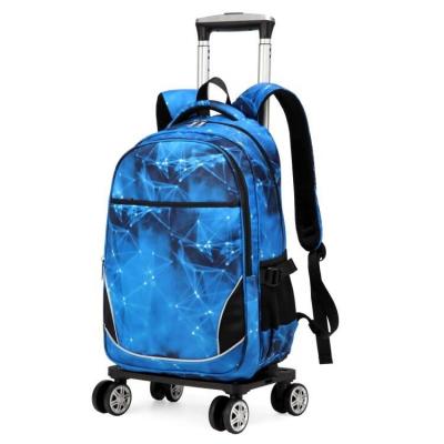 China Waterproof Lunchbag Kids Rolling Wheel Luggage school backpacks Gift from Mon youth Rucksack primary school backpack bookbag schoolbag set for sale