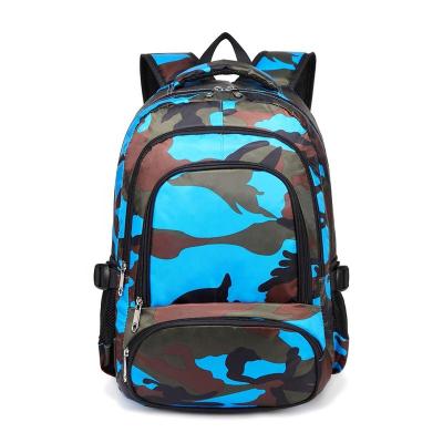 China Waterproof OEM/ODM Fashion Kids Camouflage school bag  polyester Primary Students Rucksack back to school bookbag Schoolbag for teens for sale