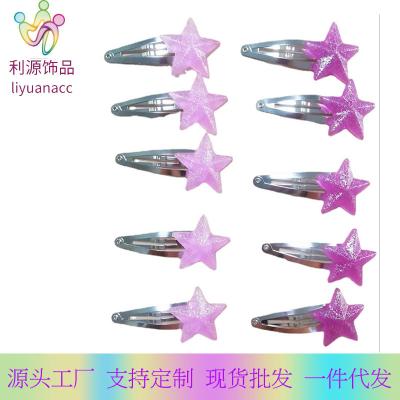 China Fashion Star Accessories Hot Selling Acrylic Hair Clip for sale