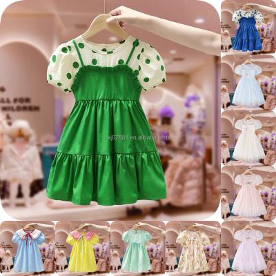 China 2023 New Custom Girls Summer Party Fashion Princess Dress Anti-wrinkle for sale