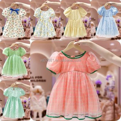 China Anti-wrinkle baby clothes princess party kids bridesmaid dress fashion toddler Infant Birthday new baby clothes kids dress for sale