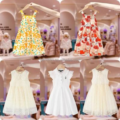 China Wholesale Anti-wrinkle 2023 Summer Babies' Loose Sleeve Fragmented Flower Dress Children's Princess Dress for sale