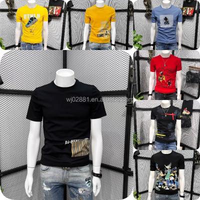 China Custom Men's Round Neck Printing Summer Men's T-shirt Fashion Anti-wrinkle Summer Men's T-shirt Oversized Clothing for sale