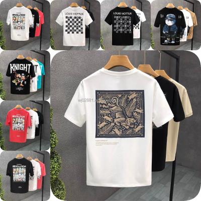 China 2023 New Fashion Anti-wrinkle Fabric Shirt Printing High Quality T-shirt Plus Size Men's T-shirt for sale