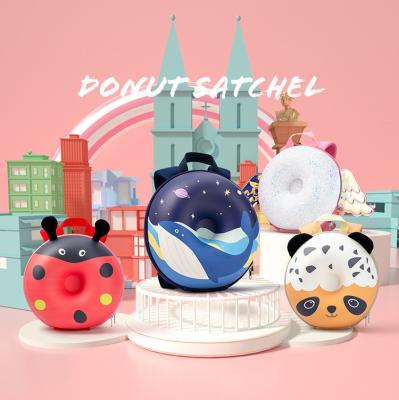 China Waterproof 2021 Custom LOGO Cute Donut Cartoon Animal Toddler Girls Boys Girls Schoolbag Backpack Kids Backpack Bags for sale