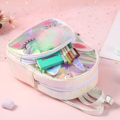 China Wholesale China Fashion Polyester Children Anti-theft Backpack School Bags Unicorn Back Packs Laser Bags for sale