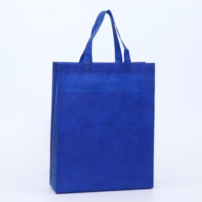 China Wholesale Customized Handled Logo Non-Woven Environmental Protection Coated Flat Bag For Gift Advertising Shopping Takeout Handbag for sale