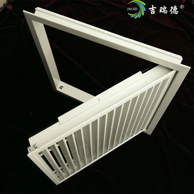 China Easy to install and clean can open any size weather available aluminum outdoor awning air awning grill air diffuser for sale