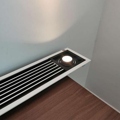 China Modern High Quality Thermostat Split Jet Spout Air Conditioning Diffuser PVC Adjustable Vent for sale