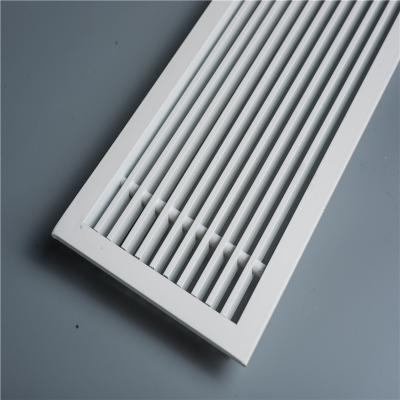 China Fixed Square Blade Ceiling Return Air ABS Fan Coil Unit Plastic Air Conditioning Ducts for sale