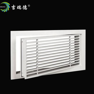 China Fixed Aluminum Duct Damper Cover Double Adjustable Defleciton Ventilation Grill Vent for sale