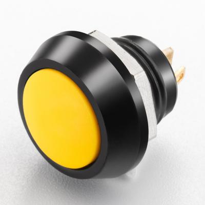 China Nickel Plated Brass Mushroom Push Button Switch Emergency Button ON-OFF Switch for sale