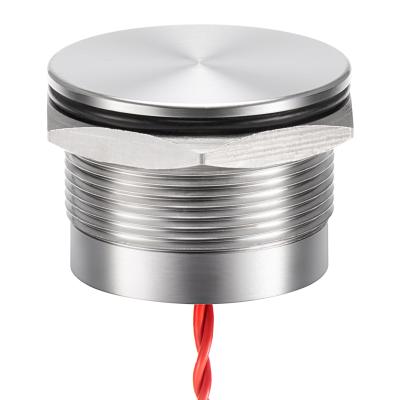 China Industrial Control Switch Push Button 25mm Metal Piezo Momentary Switch With LED for sale