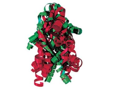 Cina Arco d'arricciatura del nastro di natale rosso, verde, bianco di combinazioni, pp metallici in vendita