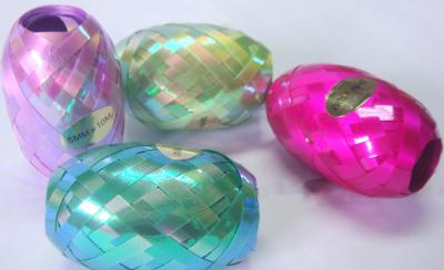 China Iridescent regenboog 5mm10m Gekruld Lintei voor Huwelijk en de dagdecoratie van Valentine Te koop