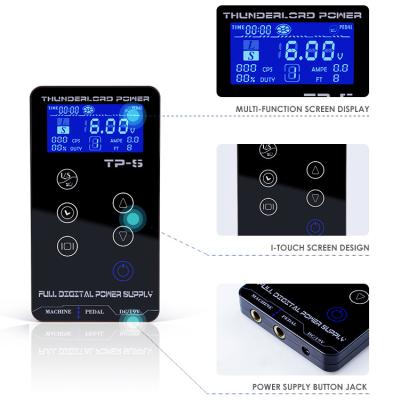 China Permanent Tattoo Studio Portable Power Tattoo Power Supply Energy Digital Tattoo Touch Screen for sale