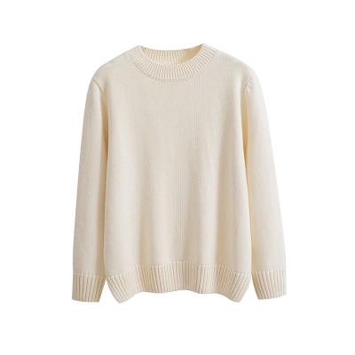 China Custom Anti-wrinkle Women's Knitwear Knitwear Sweater Ladies Casual Sweater Ladies Crewneck Long Sleeve Ladies Clothing for sale