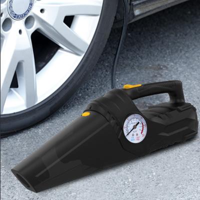 China ABS+motor Multifunction Handheld Vacuums Car Vacuum Cleaner with Dry and Wet Tire Pressure Gauge and Car Inflator 100w Powerful Suction for sale