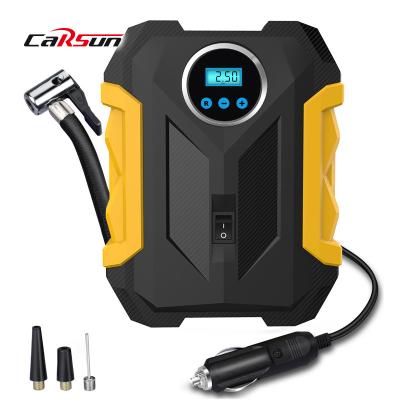 China Carsun Digital Emergency Light 150PSI 12V Electric Inflatable Portable Heavy Duty Compressor Pressure Spare Tire Inflators Automatic Smart Car for sale