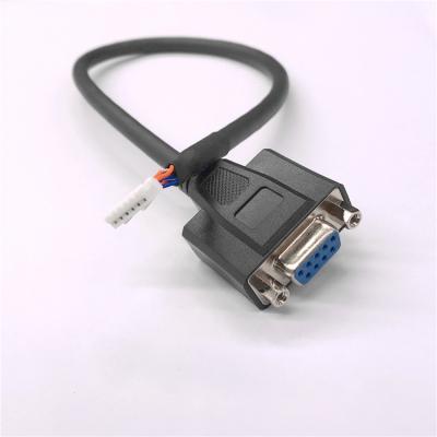 China COMPUTER DB9P VGA Female Molded To JST PH2.0 6P Servo Encoder RS232 Cable Assembly for sale