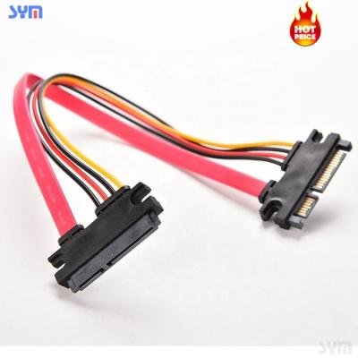 China Data Transmission sata cable 7+ 15 Male To Serial ATA SATA Female Data Power Combo Extension Cable for sale