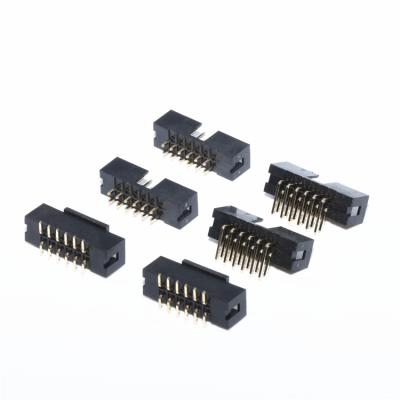 China S12-12050-00 Male DIP 2.54 MM 180 Degree 50 Pin Box Header PCB Connector for sale