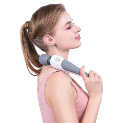 China 2021 Fully Waterproof Fast Shipping Electric Kneading Massage Gun Automatic Physiotherapy Body Massager Vibrator for sale