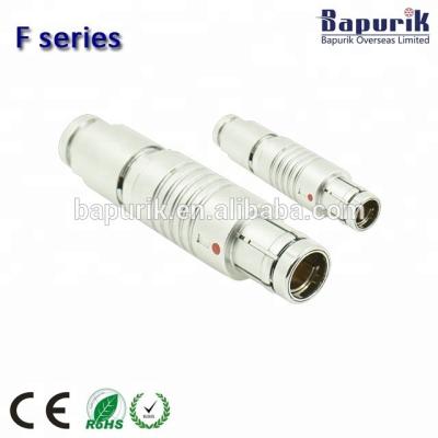 China audio & Visual Plug 6 Pins Straight Circular Connectors Compatible Fischers Male Connector for sale