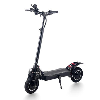 China Off Road Unisex Foldable Electric Scooter 1200W Dual E Motor 10 Inch Air Tire Powerful Kick Scooter With Hydraulic Disc Brake for sale