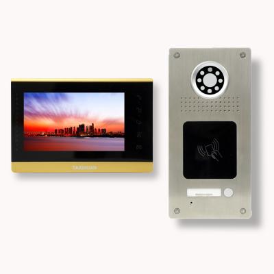 China 7 inch IP Smart Video Intercom 2 way communication for Multi Apartment Video Intercom for sale