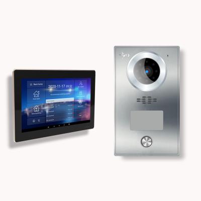 China Rain Cover Villa Video Intercom System TCP IP 2 way Tuya Phone Intercom Villa Video Door Phone for sale