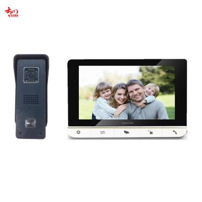 China Analog 4 Wire Video Intercom KIT Four Language OS Night Vision Motion Capture Villa Video Door Phone for sale