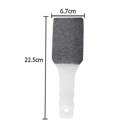 China Remove Dead Peel Cheap Price Bigger Clean Logo Plastic Handle Pedicure Tool Disposable Skin Care Sandpaper Foot File for sale