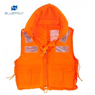 China High Quality Rescue Jackets Oxford Nylon Fabric Hot Selling Orange Foam Marine Inflatable Life Jacket Safety Life Vest For Adult for sale