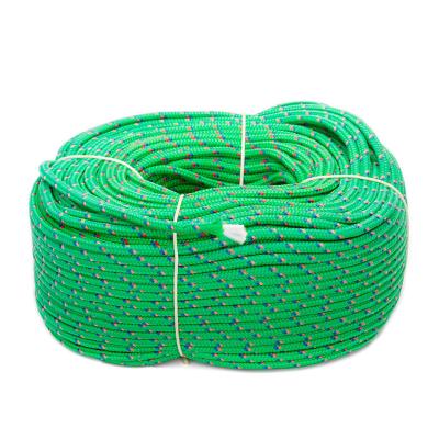 China Fishing Accept custom high quality pp color braided rope for packing Polypropylene braided rope 5mmX100M/coil for sale